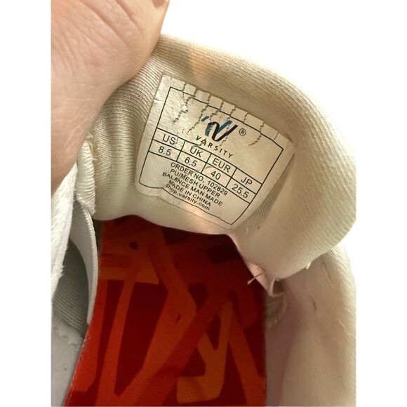 Varsity Miza Step Up White Silver Womens Cheerleading Cheer Team Shoes Sz 8.5 - Picture 5 of 9